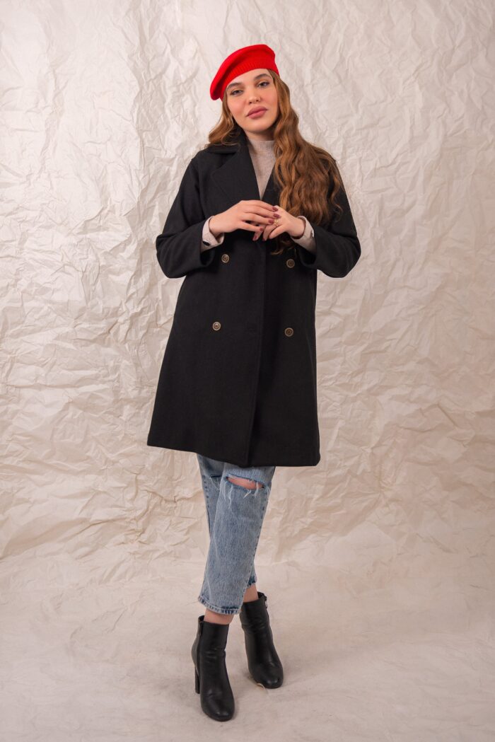 Manteau oversize en NOIR freeshipping - AYLA