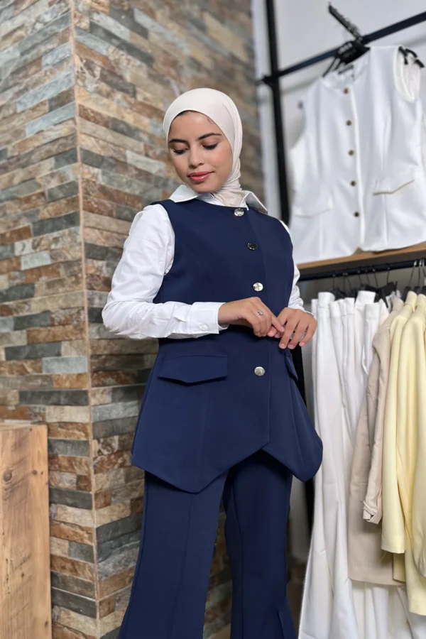 Ensemble Classique Élégant pour Femme - Blue Marine - Image 5