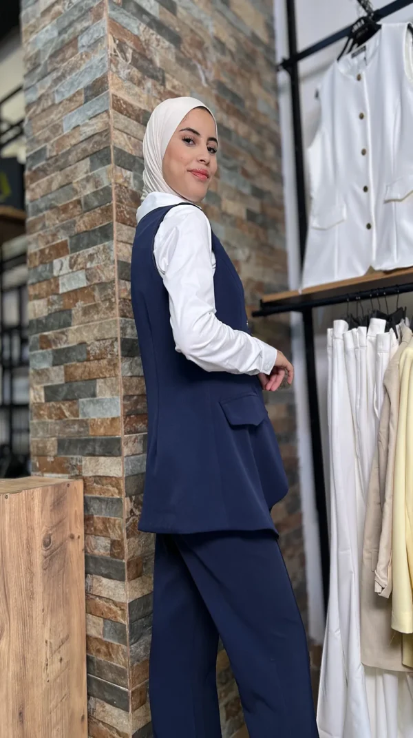 Ensemble Classique Élégant pour Femme - Blue Marine - Image 6