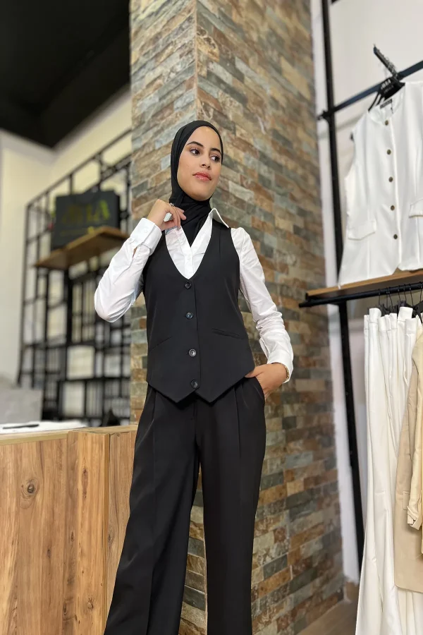 Ensemble Classique Élégant pour Femme - Noir - Image 3