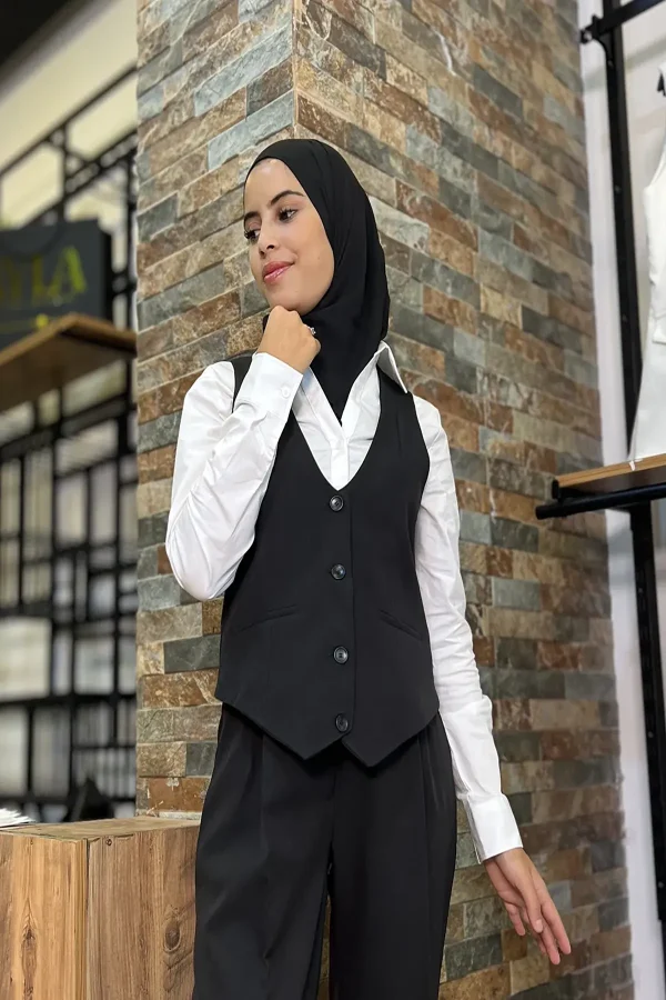 Ensemble Classique Élégant pour Femme - Noir - Image 6