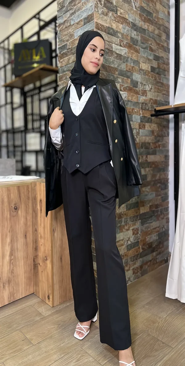 Ensemble Classique Élégant pour Femme - Noir - Image 5